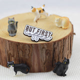 SUPA LUNA Enamel Pin But First, Coffee