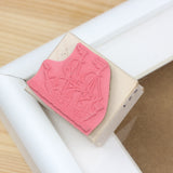 100 PROOF PRESS Wooden Rubber Stamp 2 Masted Ship
