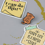 SUPA LUNA Enamel Pin Tiger Back