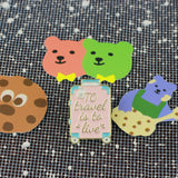 SUPA LUNA Enamel Pin To travel is to live