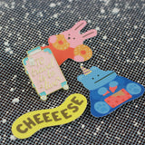 SUPA LUNA Enamel Pin To travel is to live