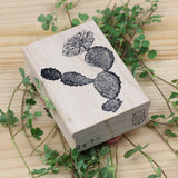 100 PROOF PRESS Wooden Rubber Stamp Spineless Cactus Branch