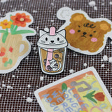 SUPA LUNA Enamel Pin Cat Boba