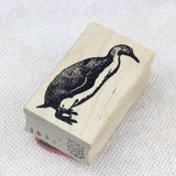 100 PROOF PRESS Wooden Rubber Stamp Smooth Headed Penguin
