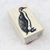 100 PROOF PRESS Wooden Rubber Stamp Smooth Headed Penguin