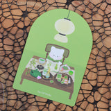 DOW Die-Cut Postcard Matcha