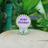 SUPA LUNA Enamel Pin Overthinker Badge