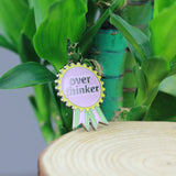 SUPA LUNA Enamel Pin Overthinker Badge