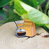 SUPA LUNA Enamel Pin Drip coffee