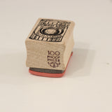 100 PROOF PRESS Wooden Rubber Stamp Ancient Global Positioner