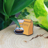 SUPA LUNA Enamel Pin Drip coffee