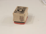 100 PROOF PRESS Wooden Rubber Stamp Ancient Global Positioner