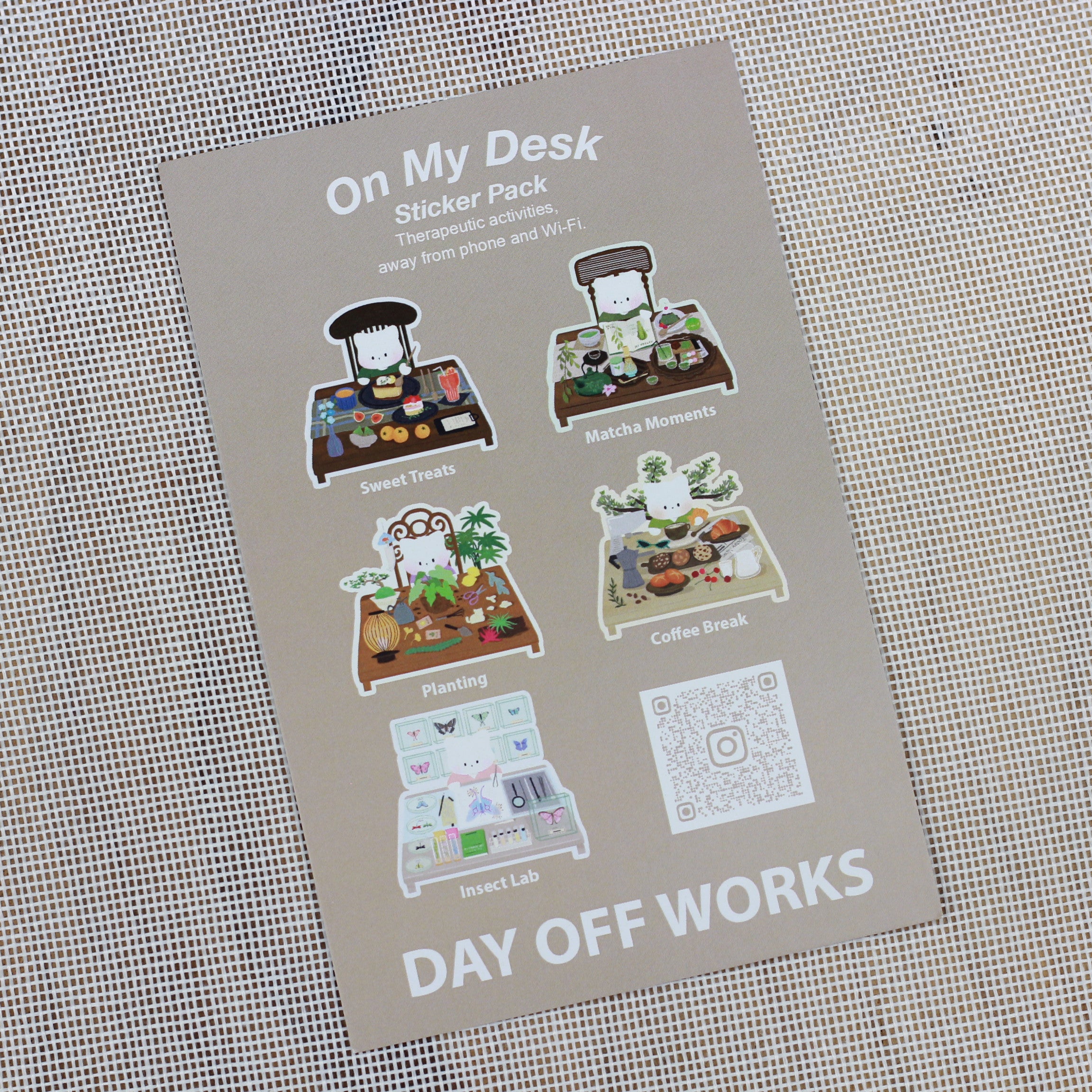 Sticker For Desk Line DOW Sticker Pack On my desk – WRITER Stationery Store