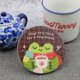 PANDA YOONG Frog Ceramic Coaster