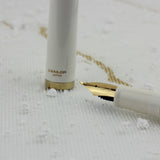 SAILOR Fude De Mannen Fountain Pen 40 Degree White (GT)