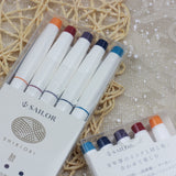 SAILOR Shikiori Calligraphy Pen 5 Colors Set Autumn