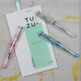 TUZU Adjust Fountain Pen Glassy Crystal White F