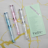 TUZU Adjust Fountain Pen Glassy Crystal White F
