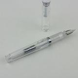 TUZU Adjust Fountain Pen Glassy Crystal White F