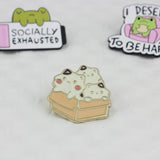SUPA LUNA Enamel Pin A box of cats