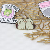 SUPA LUNA Enamel Pin Cat Bestie