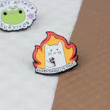 SUPA LUNA Enamel Pin Everything is fine