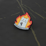 SUPA LUNA Enamel Pin Everything is fine