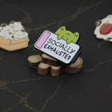 SUPA LUNA Enamel Pin Socially exhausted