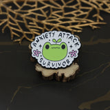 SUPA LUNA Enamel Pin Anxiety Attack survivor