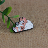 SUPA LUNA Enamel Pin Procrastinate lazing cat