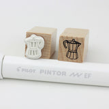 SUPA LUNA Rubber Stamp (XS) Moka Coffee
