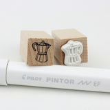 SUPA LUNA Rubber Stamp (XS) Moka Coffee