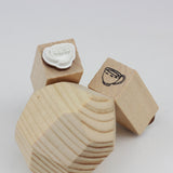 SUPA LUNA Rubber Stamp (XS) Coffee