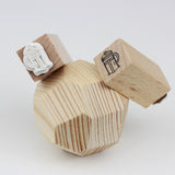 SUPA LUNA Rubber Stamp (XS) French press coffee