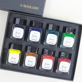 SAILOR Ink Pigment Storia 8Assorted Colors 20ml Gift Set