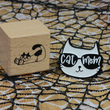 SUPA LUNA Enamel Pin Cat Mom