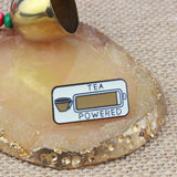 SUPA LUNA Enamel Pin Tea powered