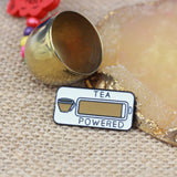 SUPA LUNA Enamel Pin Tea powered
