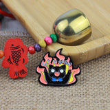 SUPA LUNA Enamel Pin Let it burn