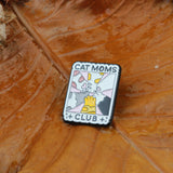 SUPA LUNA Enamel Pin Cat moms club