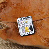 SUPA LUNA Enamel Pin Cat moms club