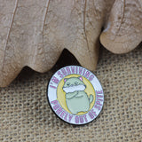SUPA LUNA Enamel Pin Cat I'm surviving purely out of spite
