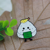SUPA LUNA Enamel Pin Tempura Onigiri