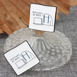 SUPA LUNA Enamel Pin Meetings at 6pm