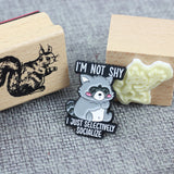 SUPA LUNA Enamel Pin I'm not shy I just selectively socialize