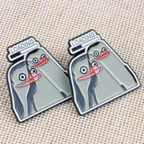 SUPA LUNA Enamel Pin Loading Penguin