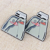 SUPA LUNA Enamel Pin Loading Penguin
