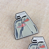 SUPA LUNA Enamel Pin Loading Penguin