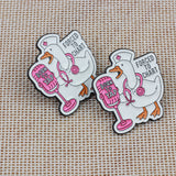 SUPA LUNA Enamel Pin Born to yap, forced to chart