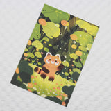 PANDA YOONG Red Panda Postcard